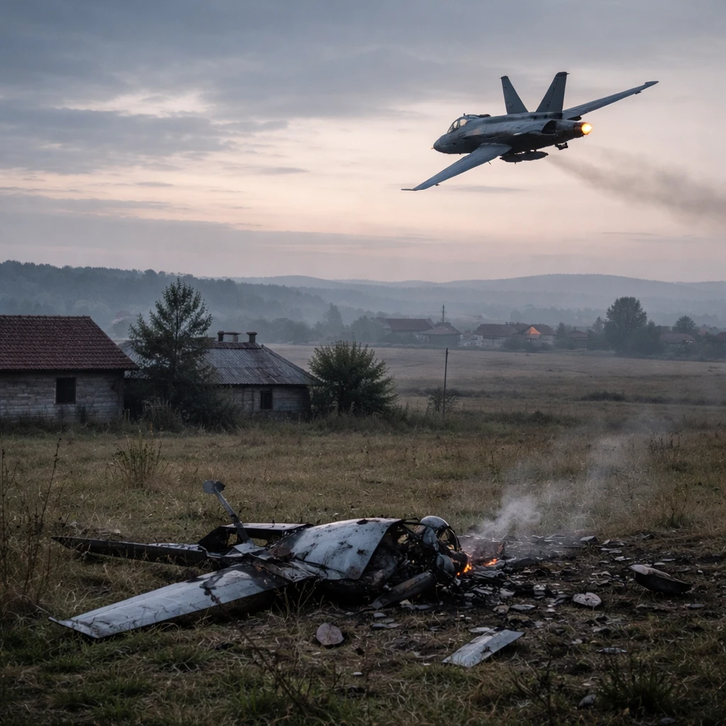 Romania downs unauthorised drone that crossed in from Moldova