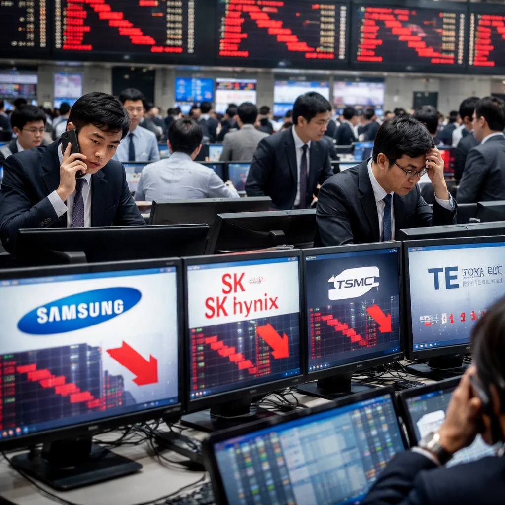 Asian chip equities slide as AI-driven rally falters; South Korea and Japan lead losses