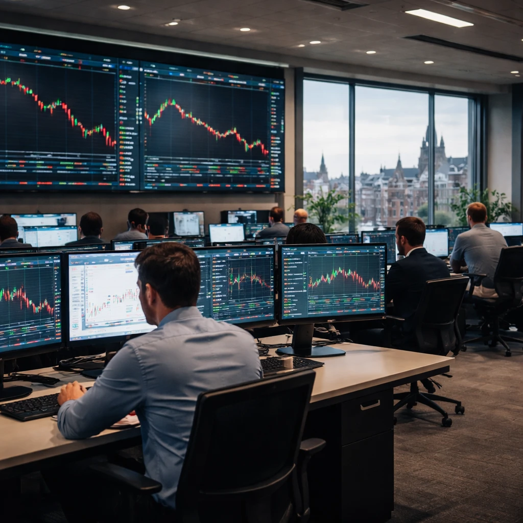 AEX Inches Lower as Technology, Consumer Services and Real Estate Lose Ground