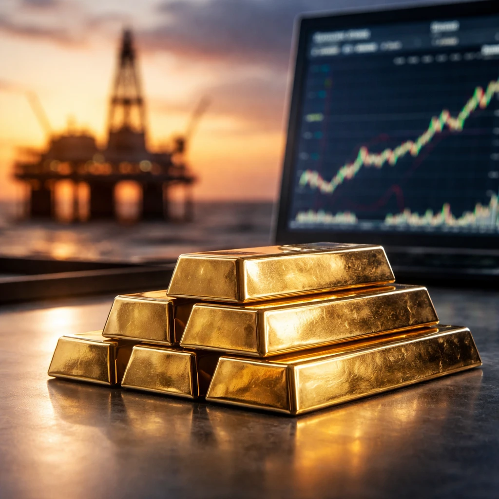 Gold Pauses After Sharp Drop as Oil, Strong U.S. Data Bolster Fed Hike Expectations