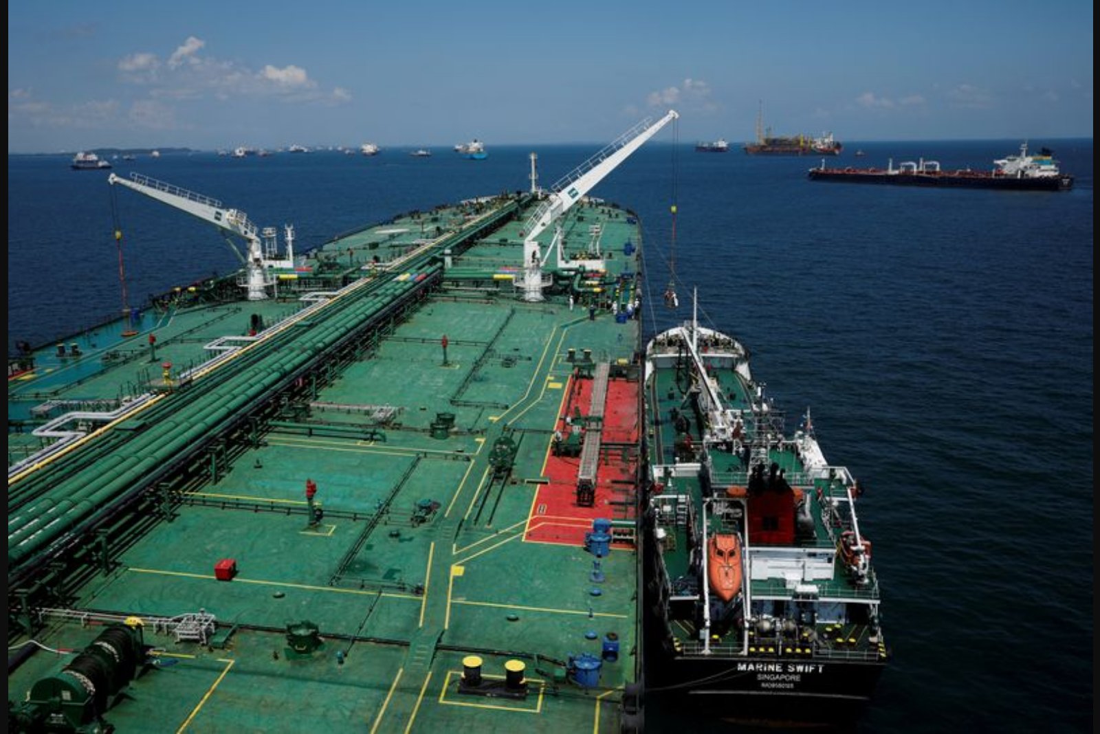 Supertanker freight costs retreat from peak but stay elevated