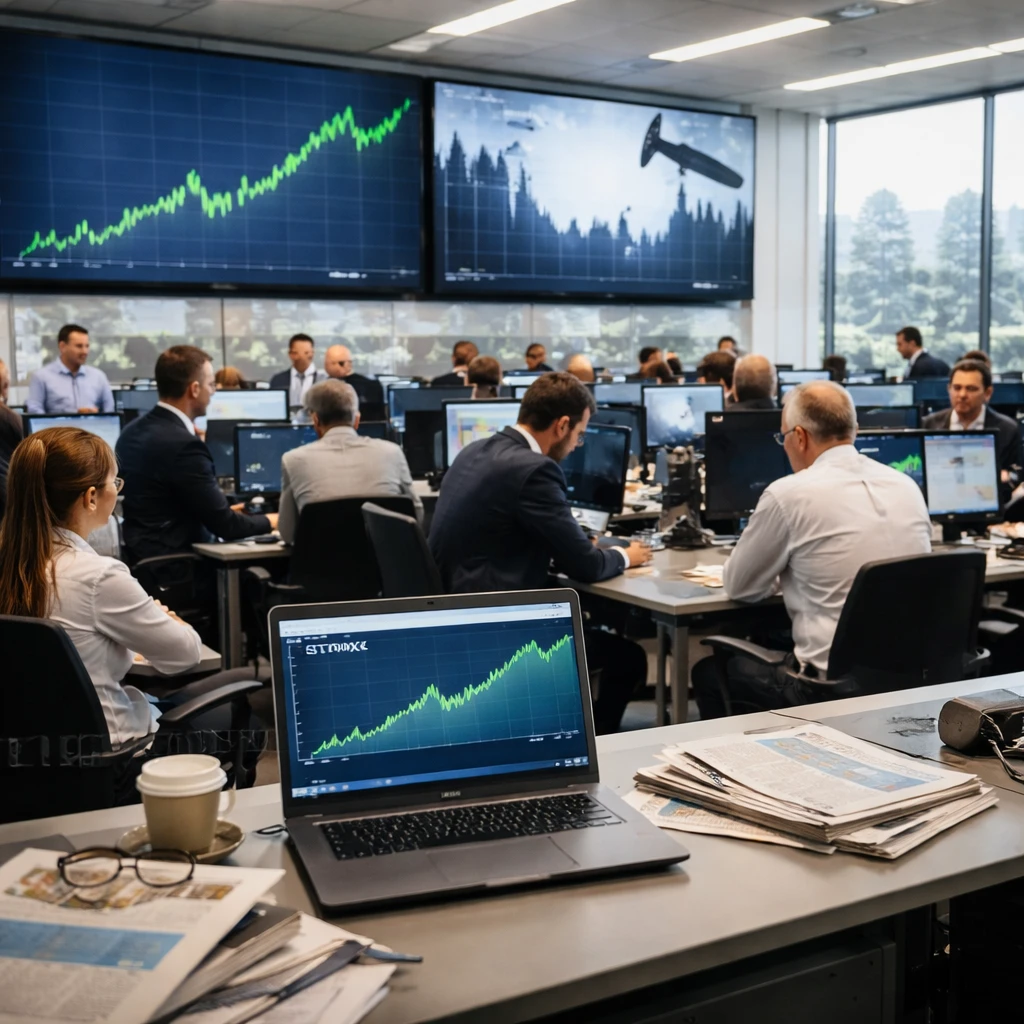 European Stocks Climb Toward Records as Oil Plunges and U.S.-Iran Talks Ease Energy Fears