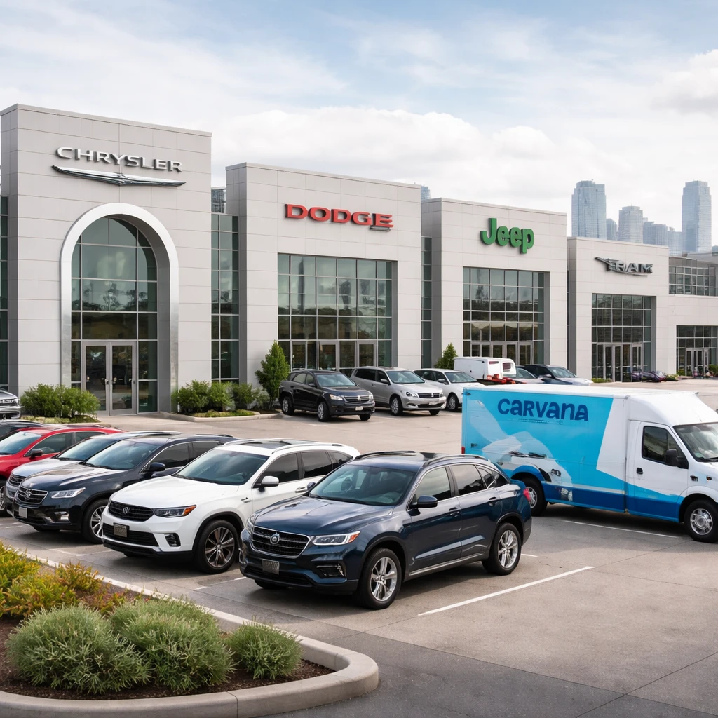 Carvana rolls out new-vehicle retailing in major metros via seven Stellantis dealerships