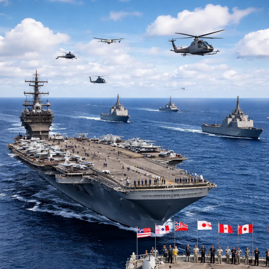 U.S. and Partners Stage Largest Rimpac, Signalling Deeper Naval Coordination in Pacific