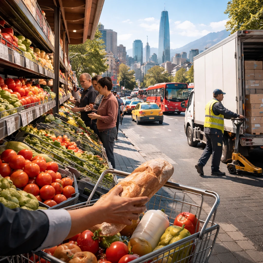 Chile's CPI Jumps 0.6% in August, Driven by Food and Transport Costs