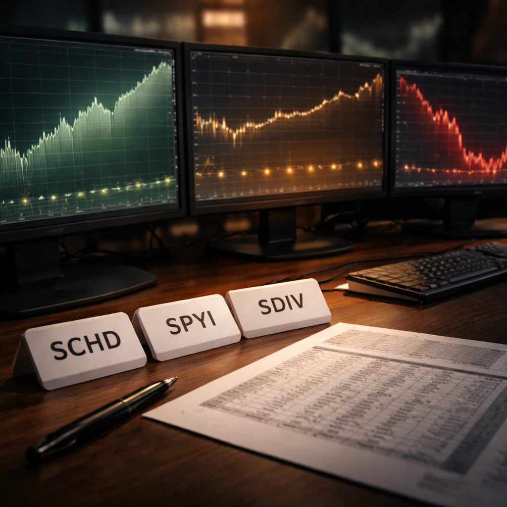 Income ETF Showdown: SCHD, SPYI and SDIV Examined for Yield, Returns and Risk