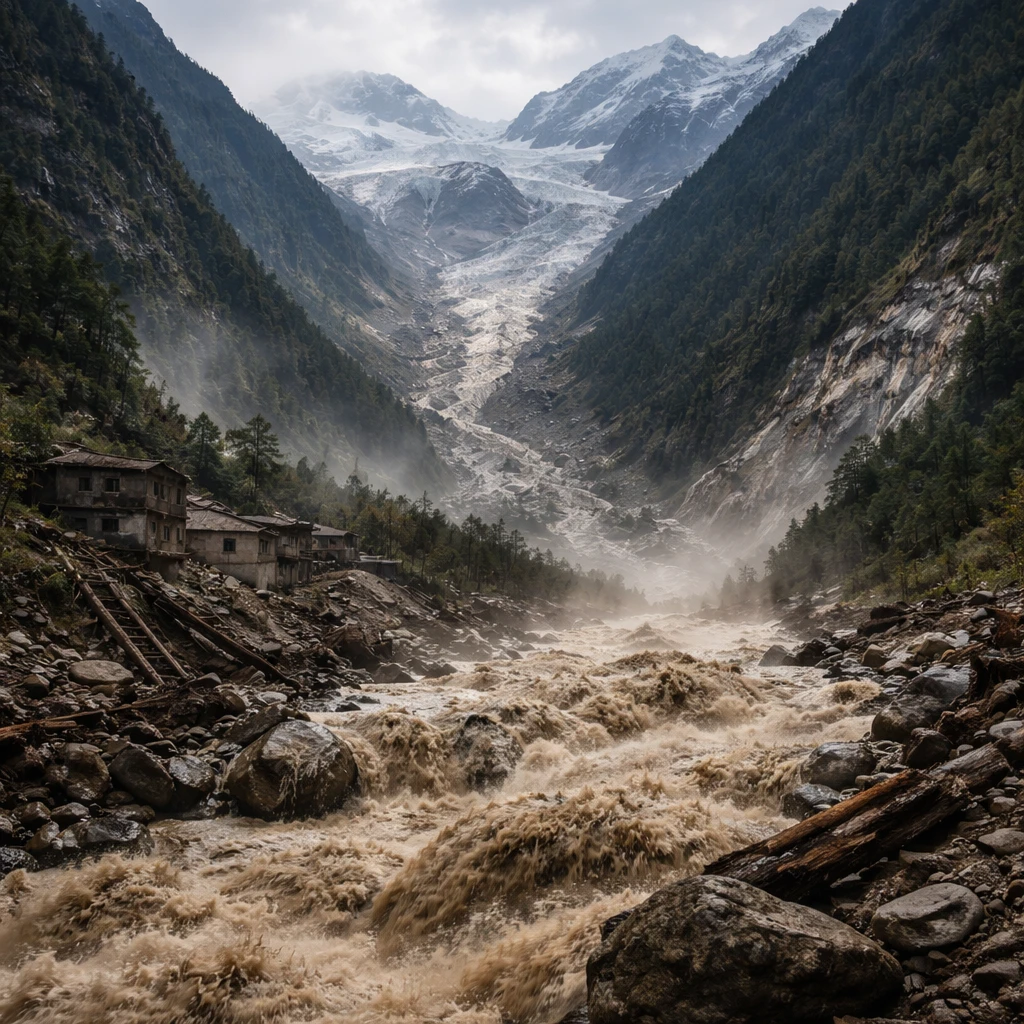 Satellite Imagery Indicates Glacier Snout Collapse Likely Set Off Deadly Nepal Flash Flood