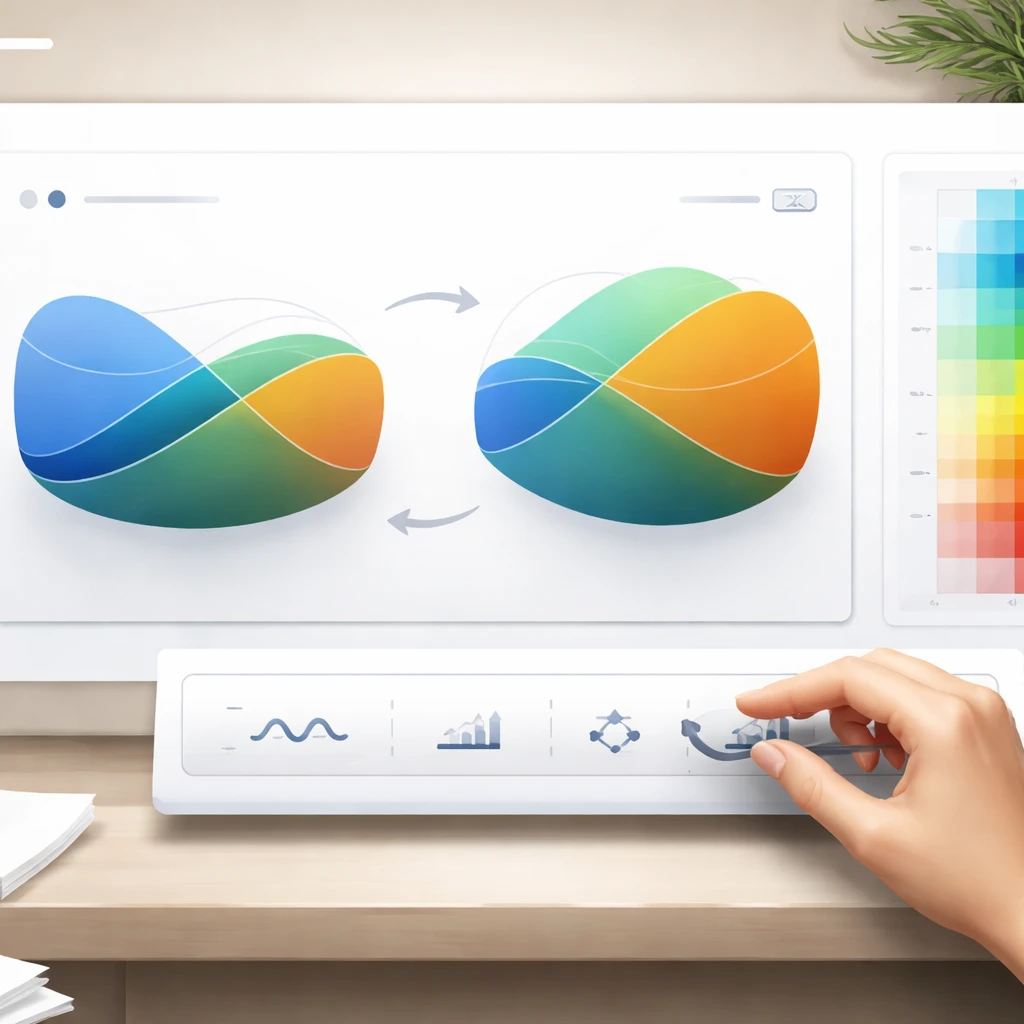 Visualization of shifting risk contributions across asset classes with correlation heatmap and rebalancing arrows.
