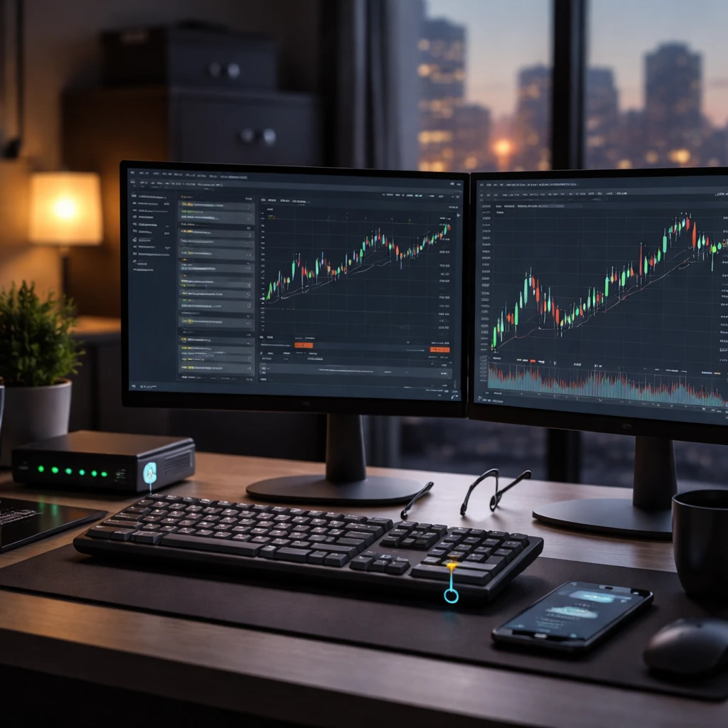 Secure trading workstation with multifactor authentication and platform-level safeguards.