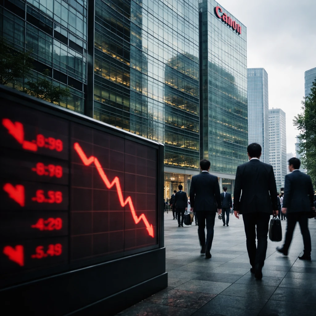 Canon Shares Fall After Q1 Profit Decline and Revised Annual Targets