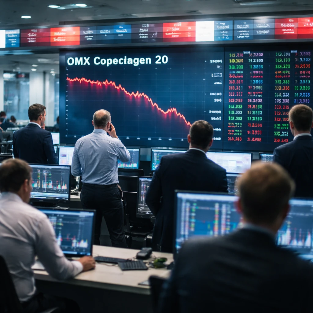 Copenhagen benchmark closes lower as sector losses weigh on market