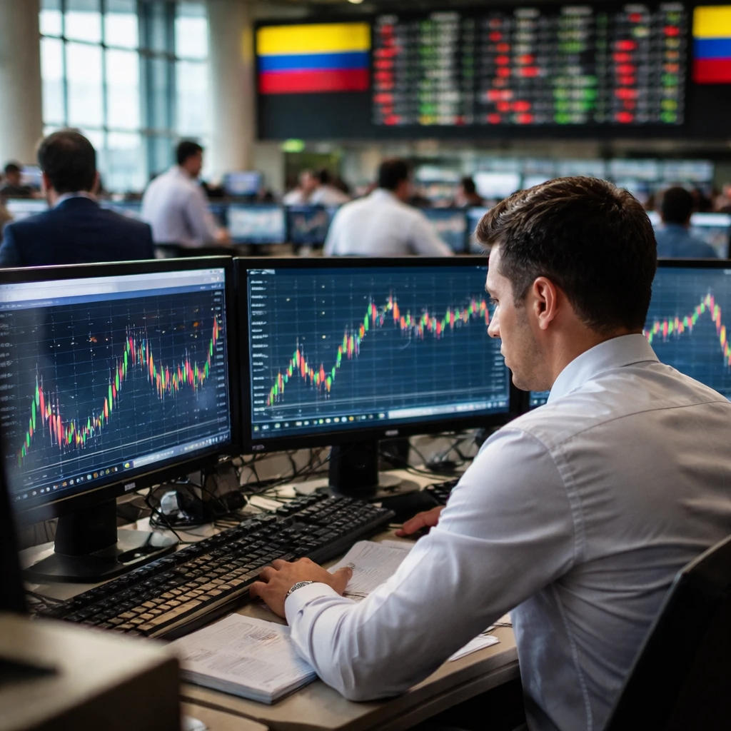 Colombian Stocks Close Lower as Financials, Investment and Public Services Weigh on COLCAP