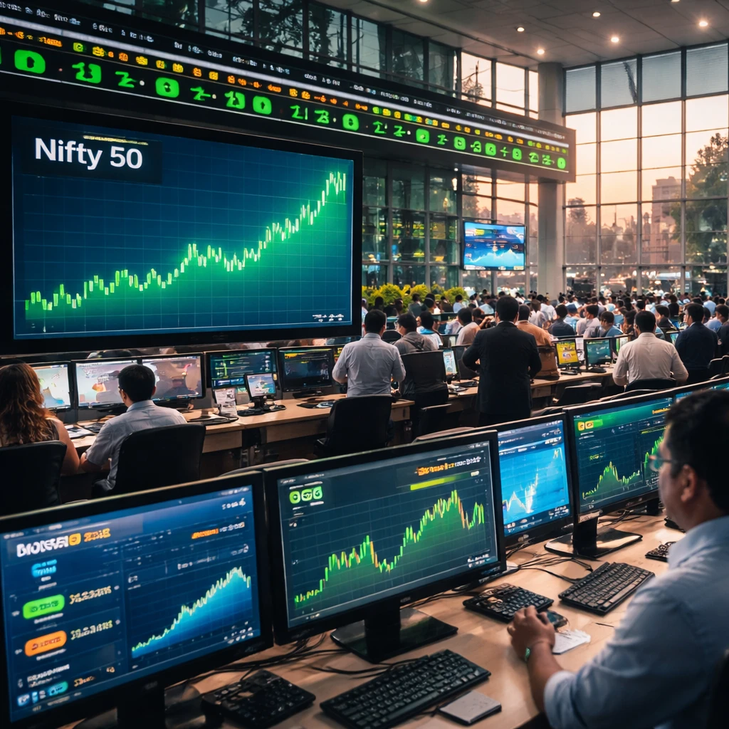 Indian Benchmarks Close Higher; Nifty Hits One-Month Peak on Broad Sector Gains