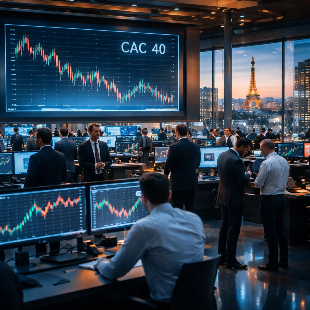 Paris Stocks Slip as Consumer Services, Healthcare and Utilities Weigh on CAC 40