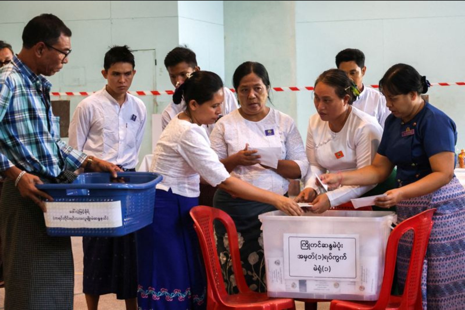 Final phase of Myanmar vote opens amid expectations of military-backed victory
