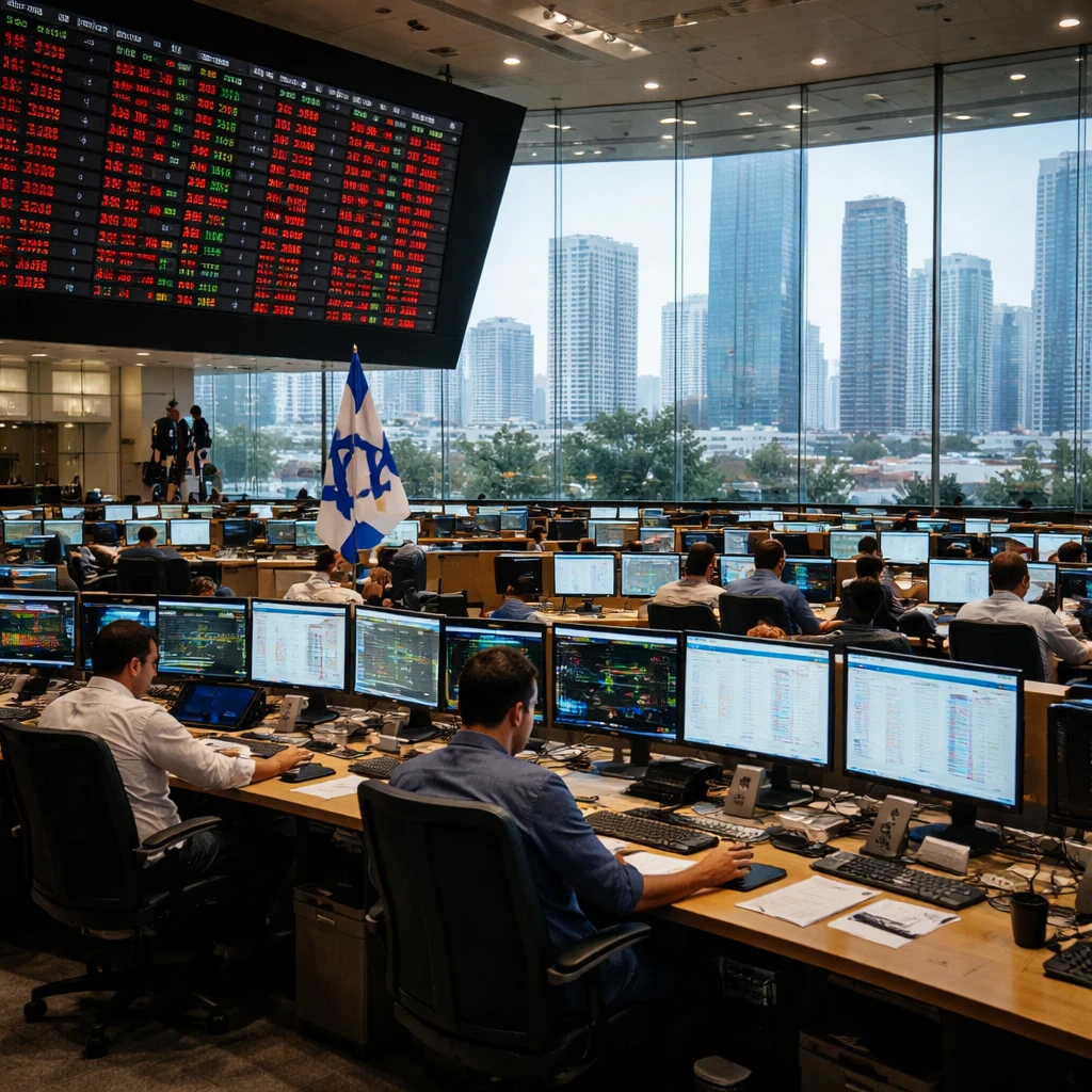 Tel Aviv Stocks Retreat as Banking, Financials and Insurance Lag - TA 35 Falls 1.47%