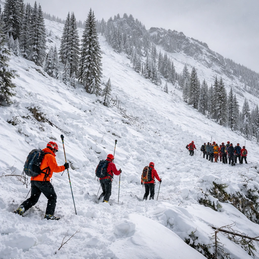 Avalanche Near Lake Tahoe Leaves Ten Skiers Unaccounted, Six Await Rescue