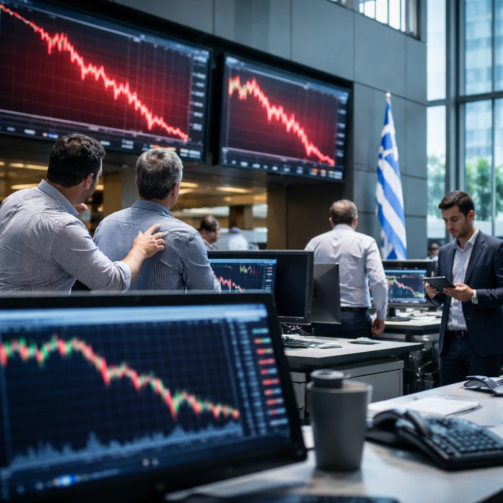 Athens bourse ends lower as banking, telecoms and household stocks slide