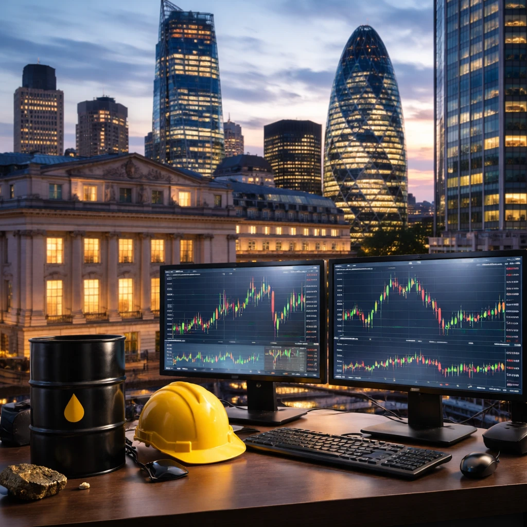 London Stocks Close Slightly Higher as Financials, Energy and Mining Lead Gains