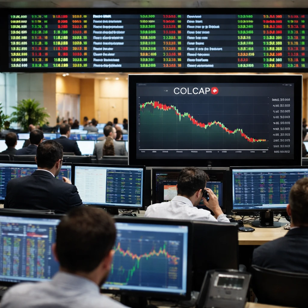 Colombian equities slip as Financials, Investment and Public Services weigh on COLCAP