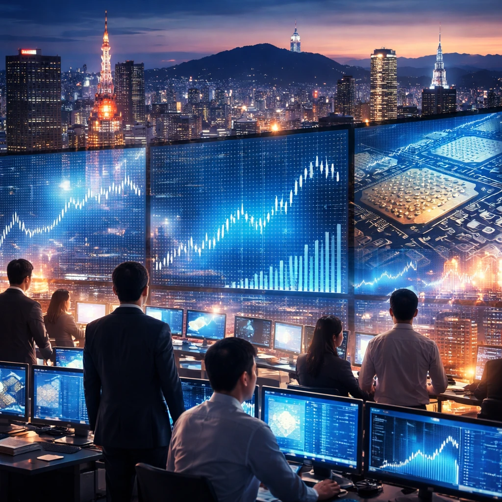 Asia Markets Mixed as Japan and South Korea Hit Records; Nvidia Drives Chip Stocks