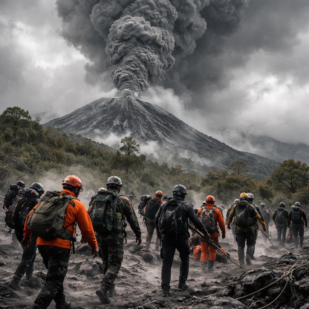 Rescue Teams Mobilize After Mount Dukono Erupts, 20 Hikers Reported Trapped