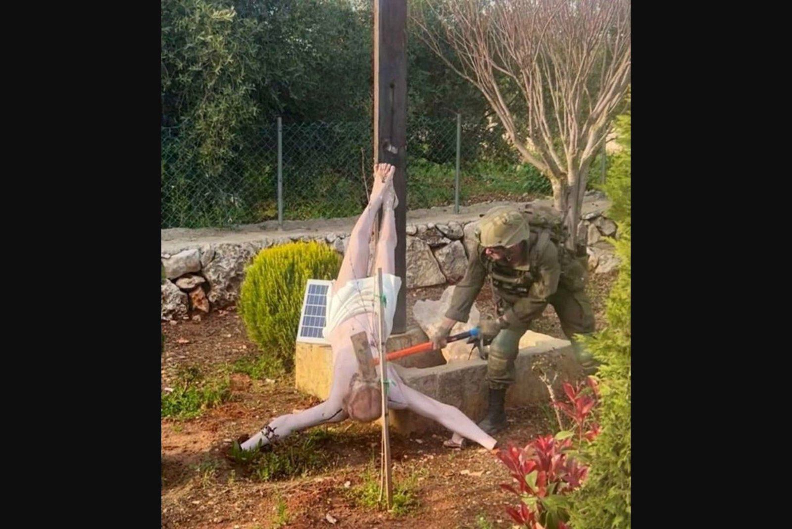 Israeli soldier accused of smashing crucifix in southern Lebanese village draws official condemnation