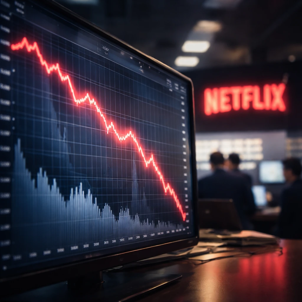 Netflix Shares Continue Downtrend, Marking Over One Year Low Amid Strategic Doubts