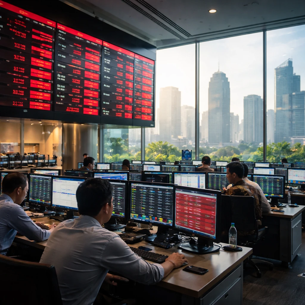 Jakarta Stocks Slip as Infrastructure, Financials and Agriculture Weigh on IDX Composite
