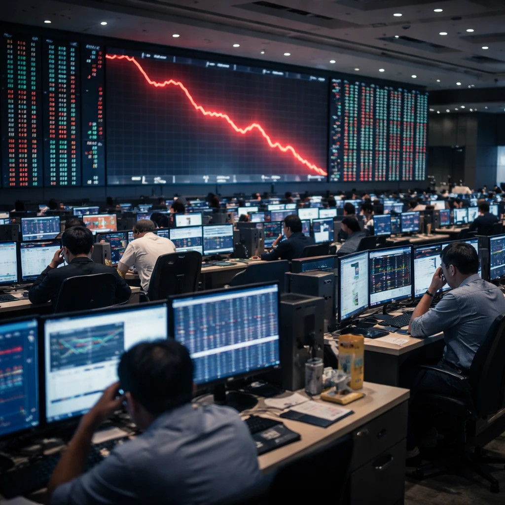 Taiwan equities retreat as Taiwan Weighted slips 1.45% amid sector losses