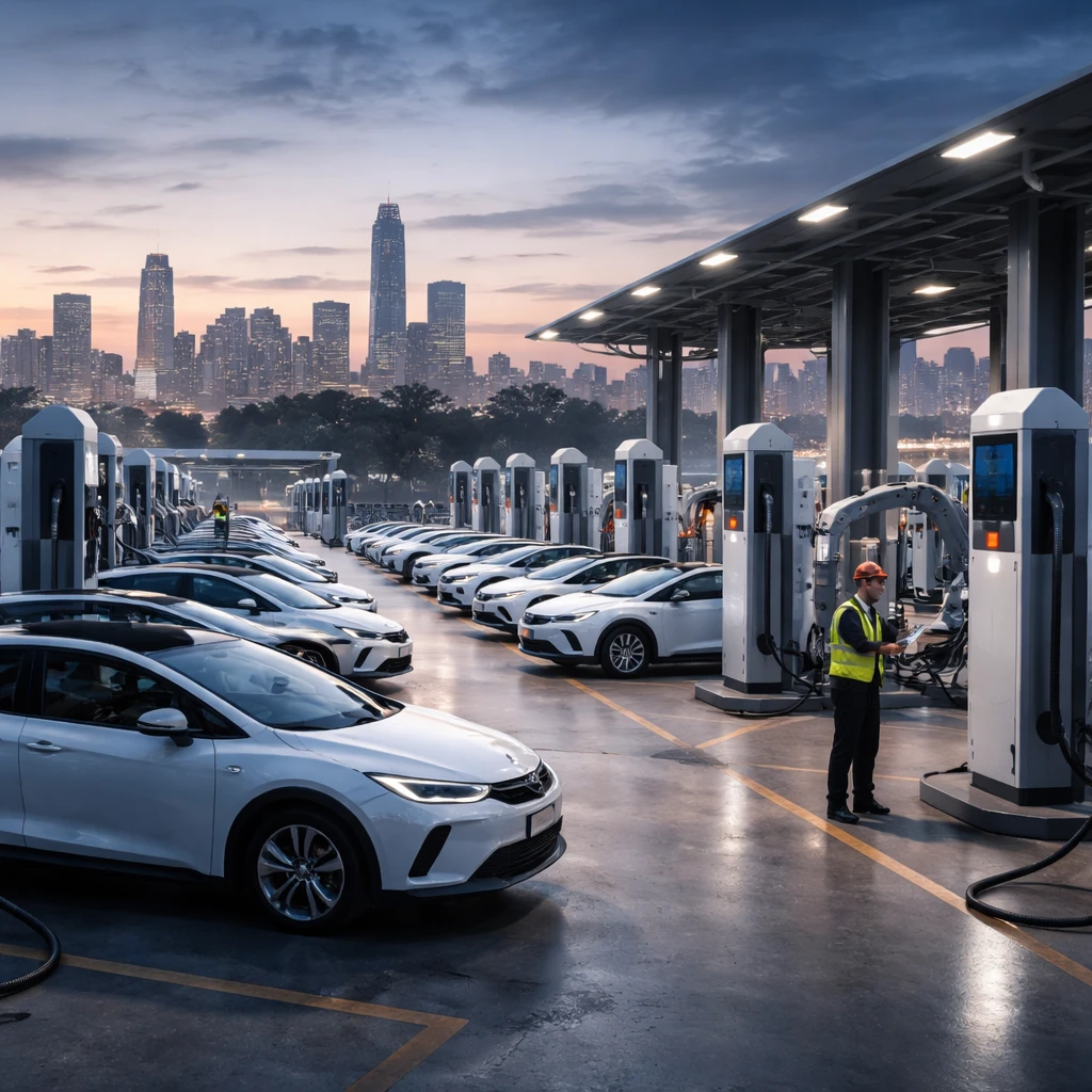 Uber Commits More Than $100 Million to Build Fast-Charging Hubs for Robotaxi Fleets