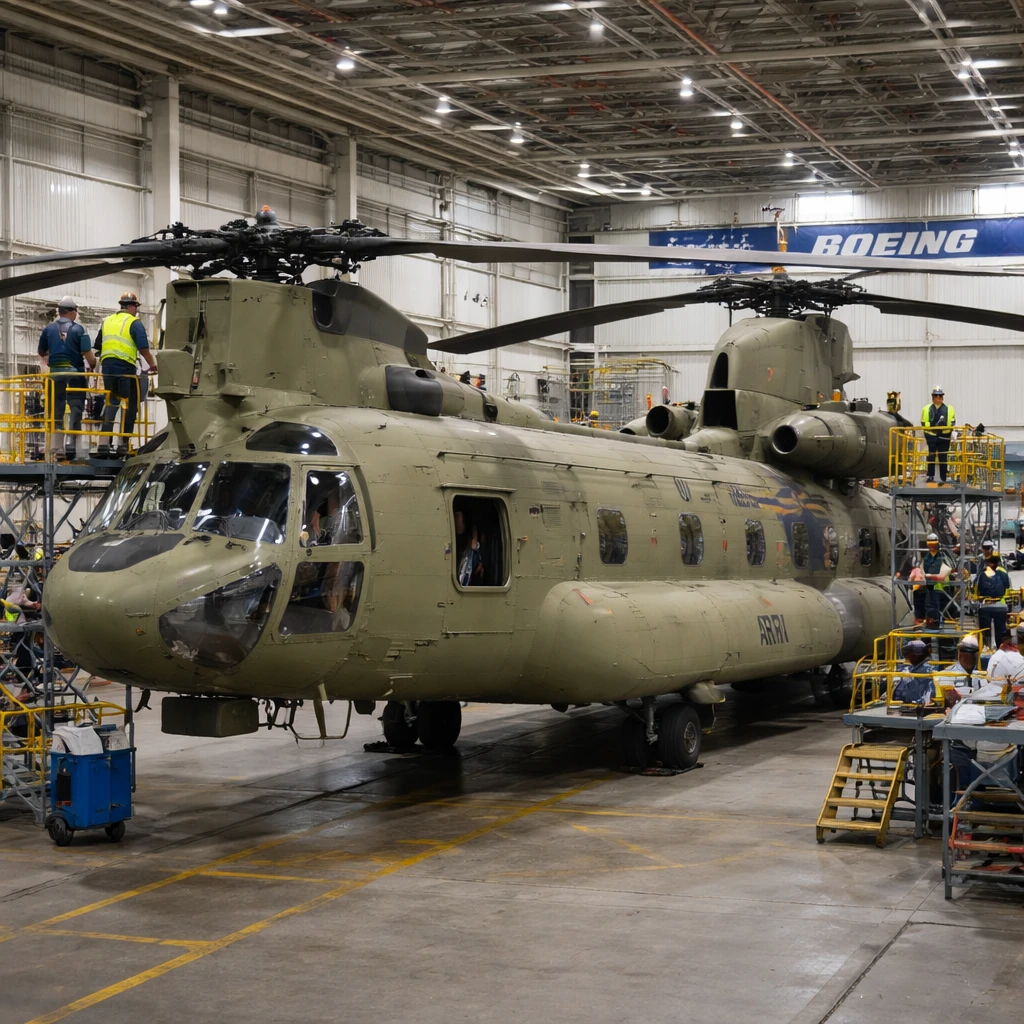 Boeing Secures $326.05 Million Army Order for Six CH-47F Block II Remanufactured Helicopters