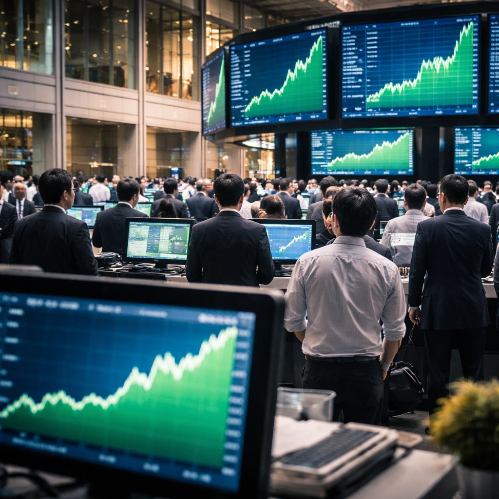 Tokyo Stocks Climb as Real Estate, Banking and Textile Names Lead Gains; Nikkei Rises 3.00%