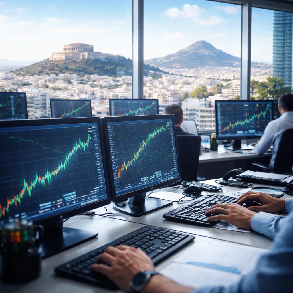 Athens stocks climb as banking, construction and travel shares lead gains