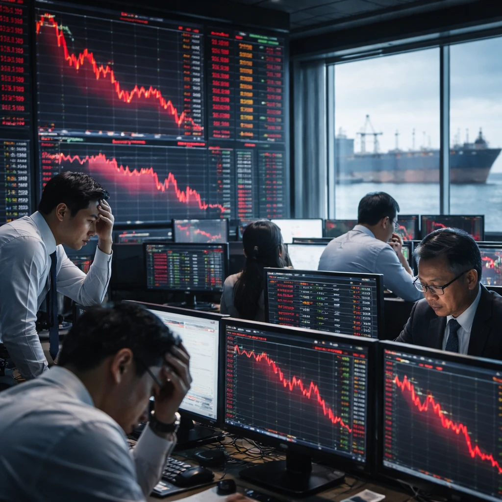 $15 Billion Outflows as Asian Stocks Slide After Goldman Flags Prolonged Oil Disruption