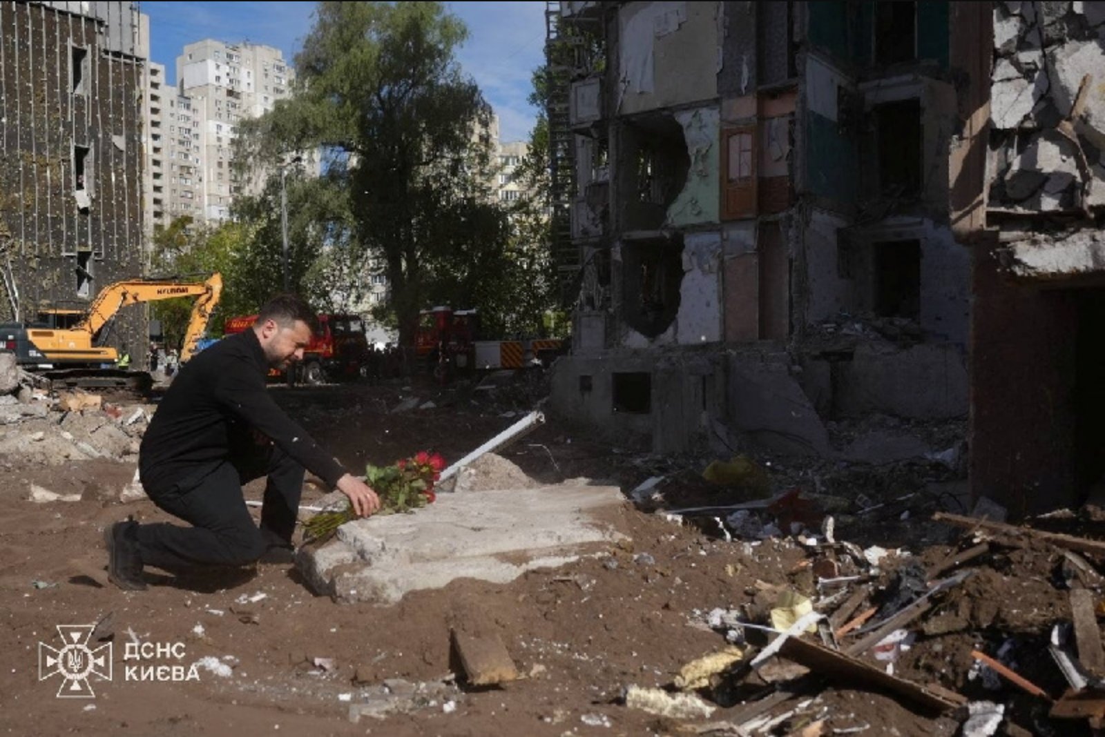 Zelenskiy Urges Accountability After Deadly Missile Strike Levels Section of Kyiv Apartment Block