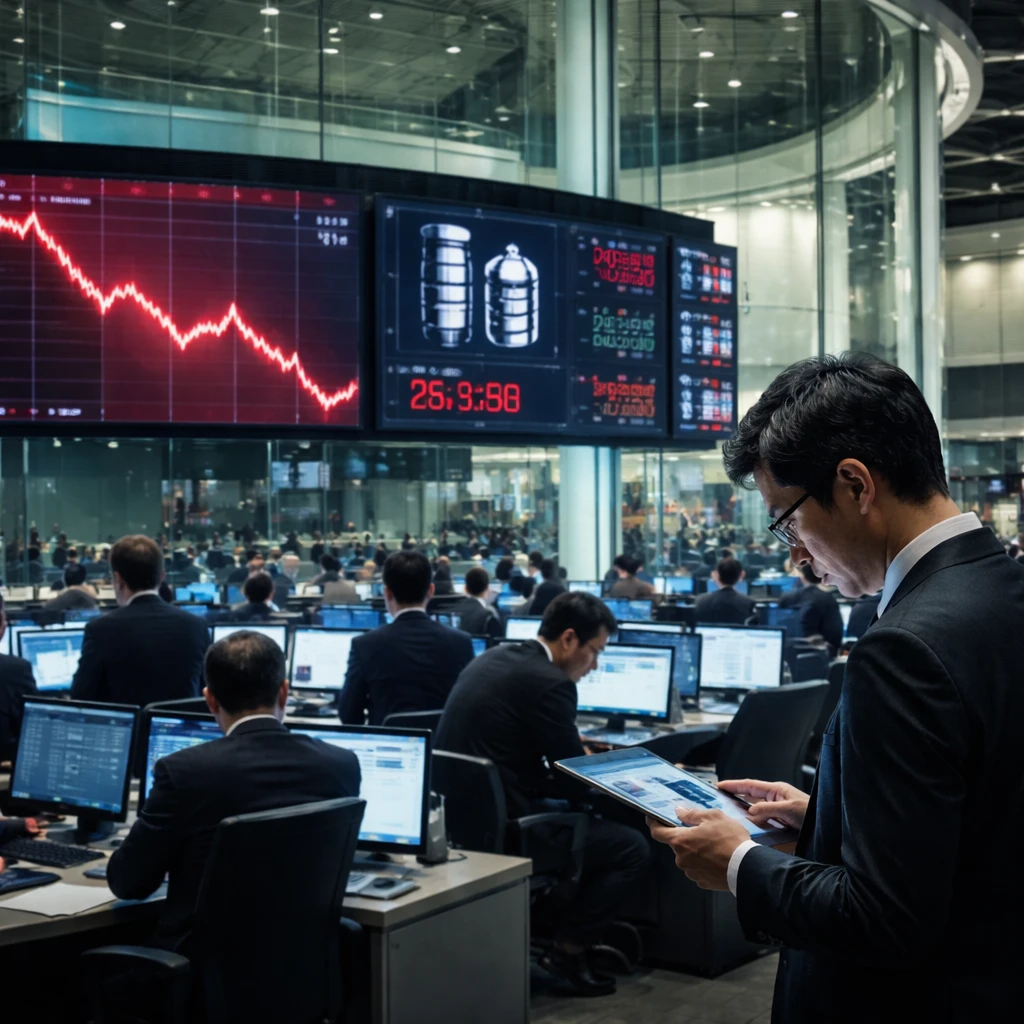 Tokyo shares close lower as Nikkei falls 1.05%; volatility and oil climb