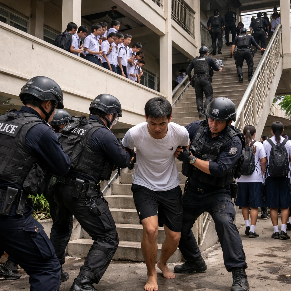 Suspect Detained After Shooting and Hostage Situation at Hat Yai School; Two Injured