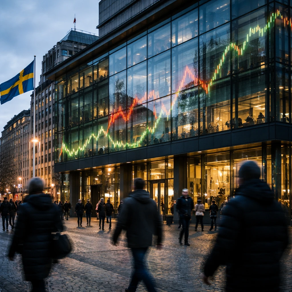 Stock Slide Pulls OMX Stockholm 30 Down; Materials, Industrials and Healthcare Lead Declines