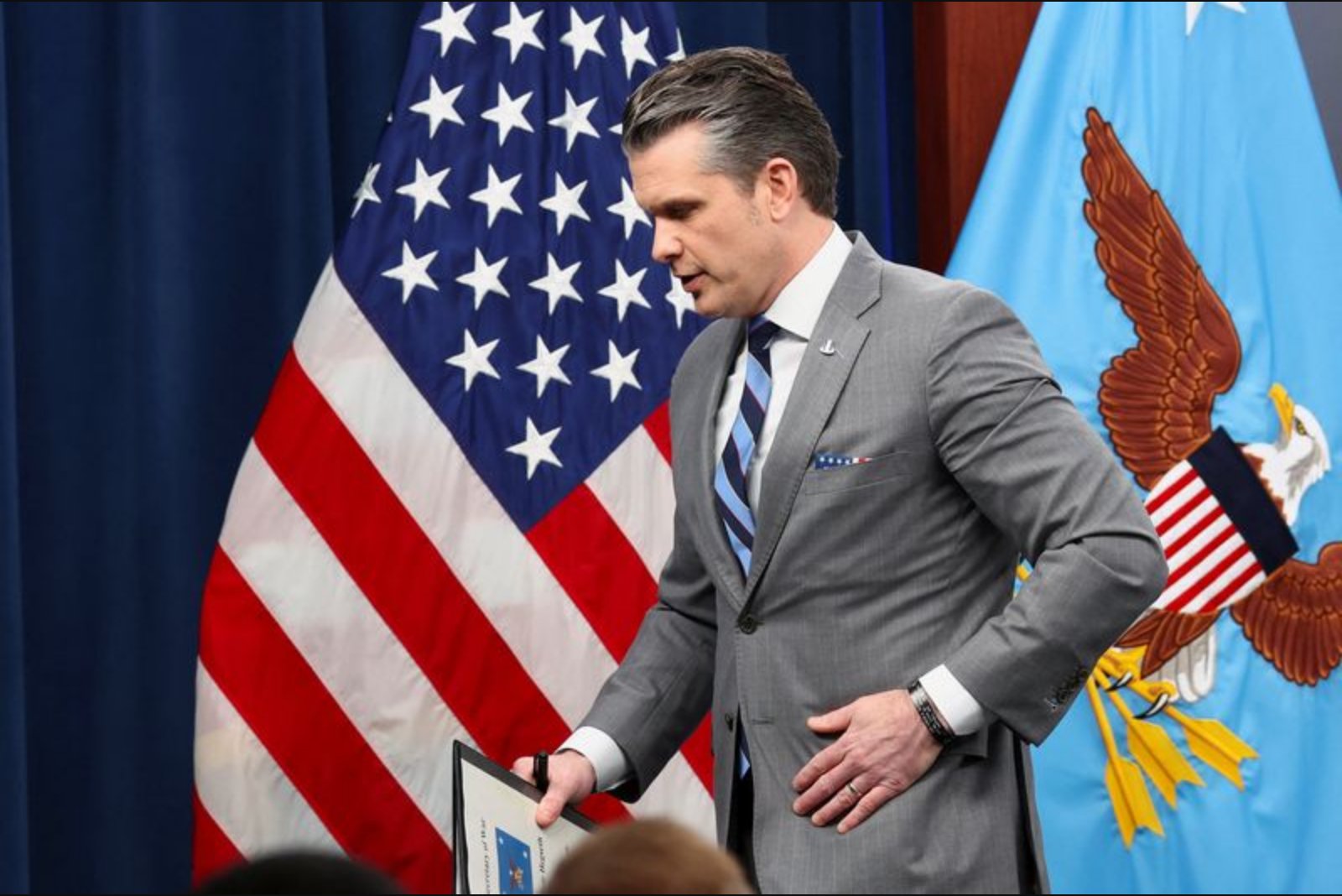 Hegseth Defends U.S. Campaign in Iran, Rejects 'Quagmire' Label From Democrats