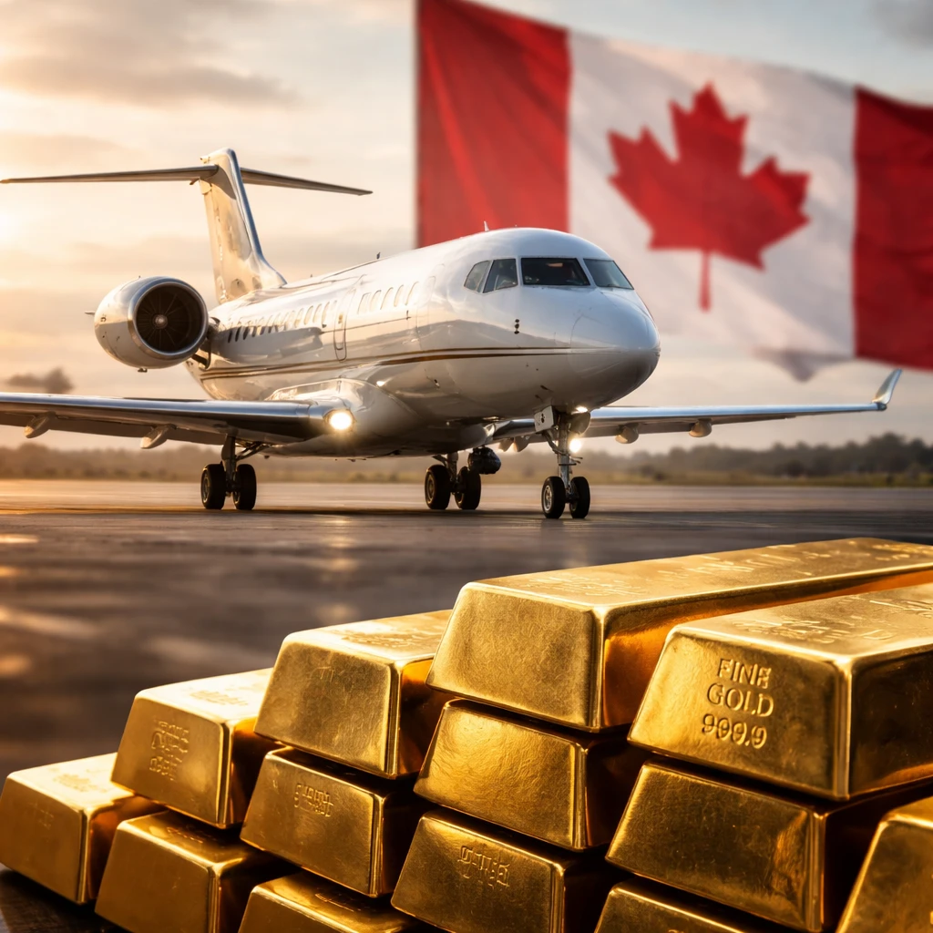 Gold and Aircraft Shipments Shrink Canada’s December Goods Deficit