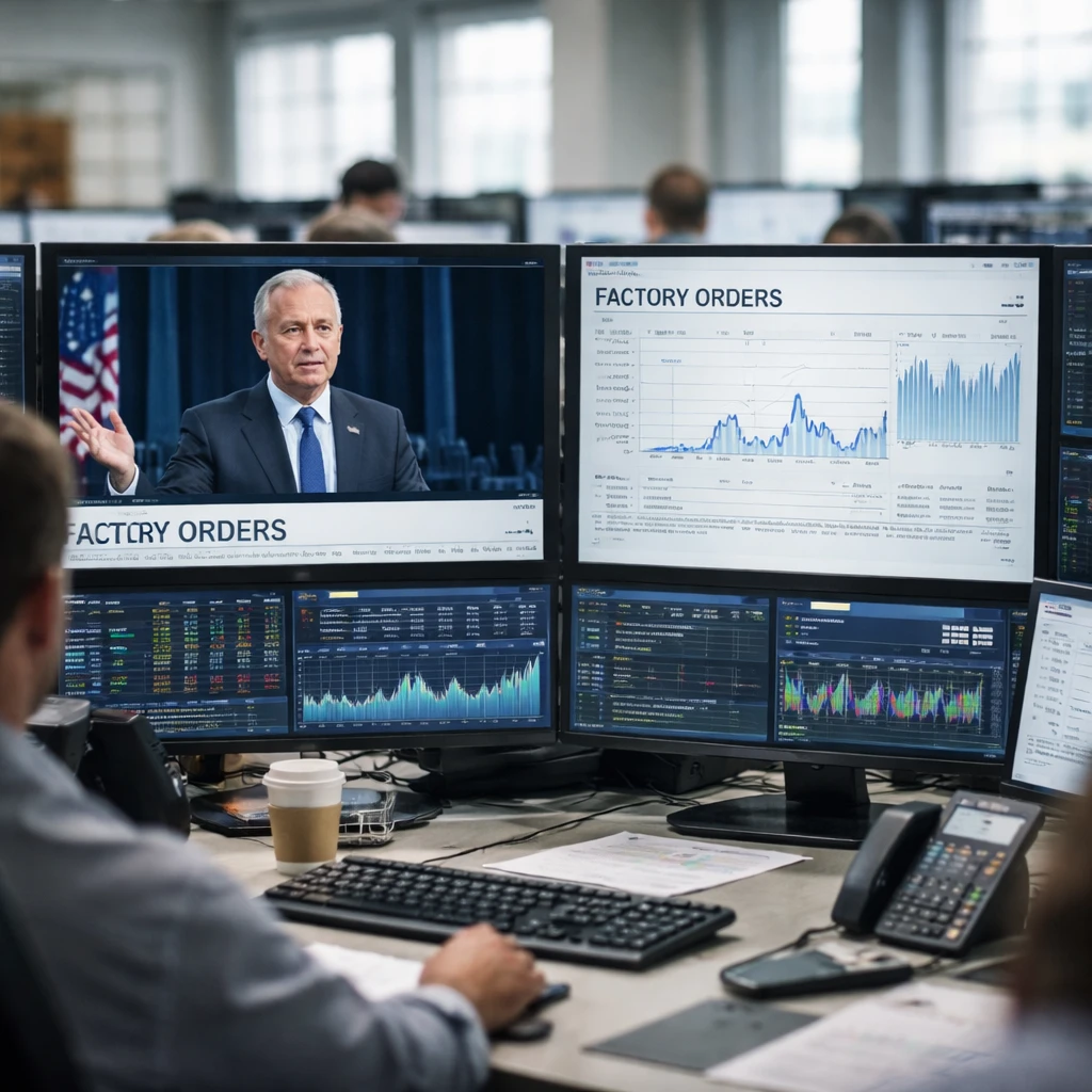 Fed commentary and factory orders headline a packed U.S. economic docket on Monday