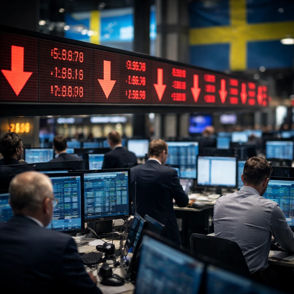 Stock Index Slides in Stockholm as Materials, Industrials and Energy Drag Markets Down
