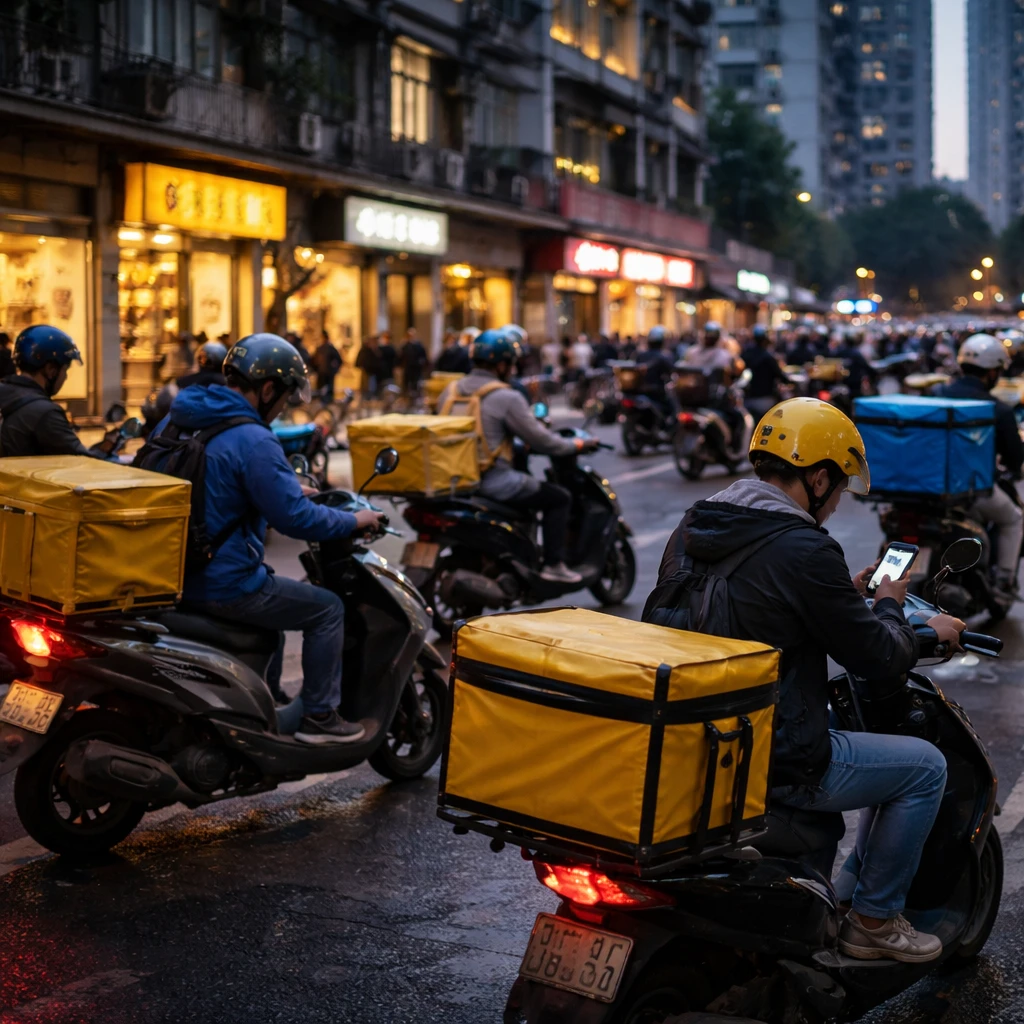 China Fines Food Delivery Platforms 3.6 Billion Yuan, Stocks Weaken on Compliance Concerns