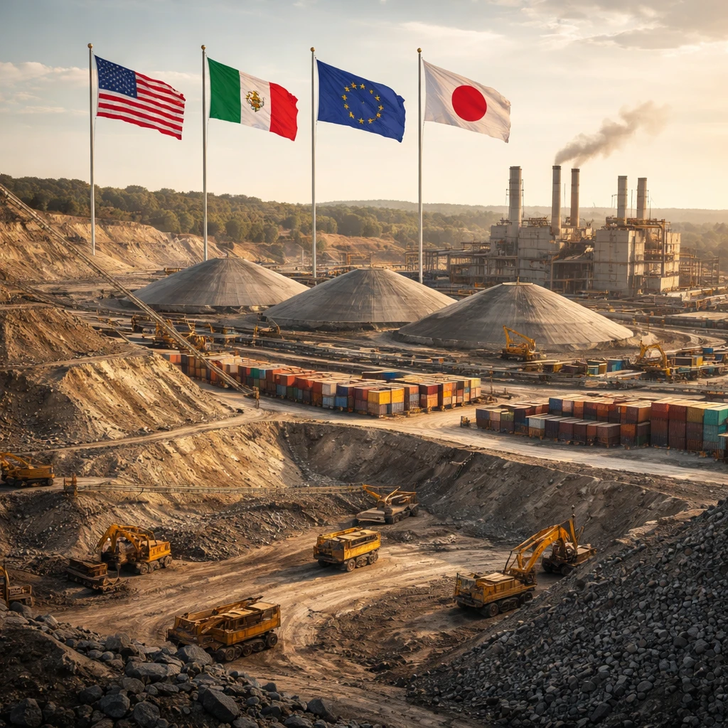 U.S. Seeks Minimum Prices for Critical Minerals in Talks with Mexico, EU and Japan