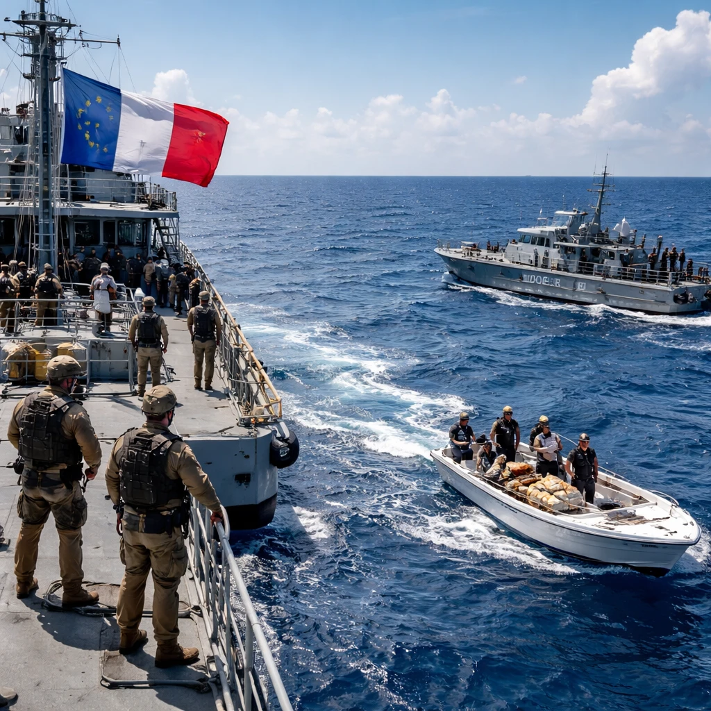 French Navy Seizes Nearly 678 kg of Cocaine in Caribbean, Hands Vessel to Barbados