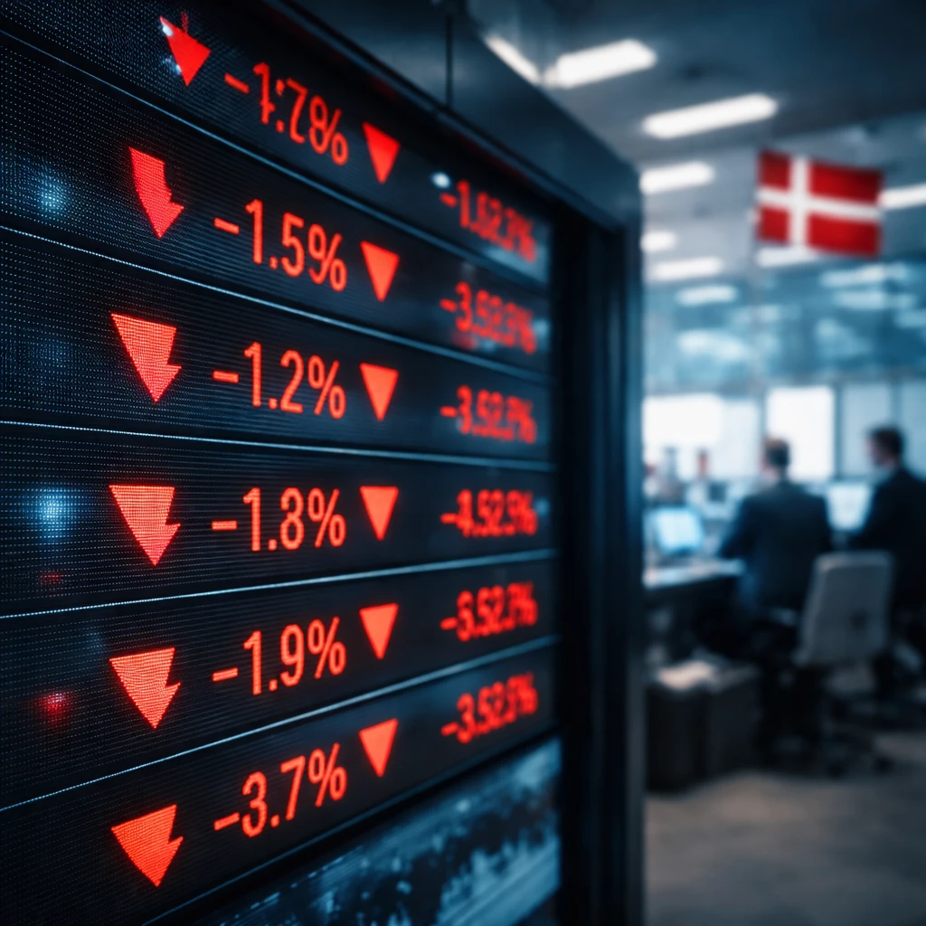 Copenhagen shares slide as tech, healthcare and chemicals lead losses