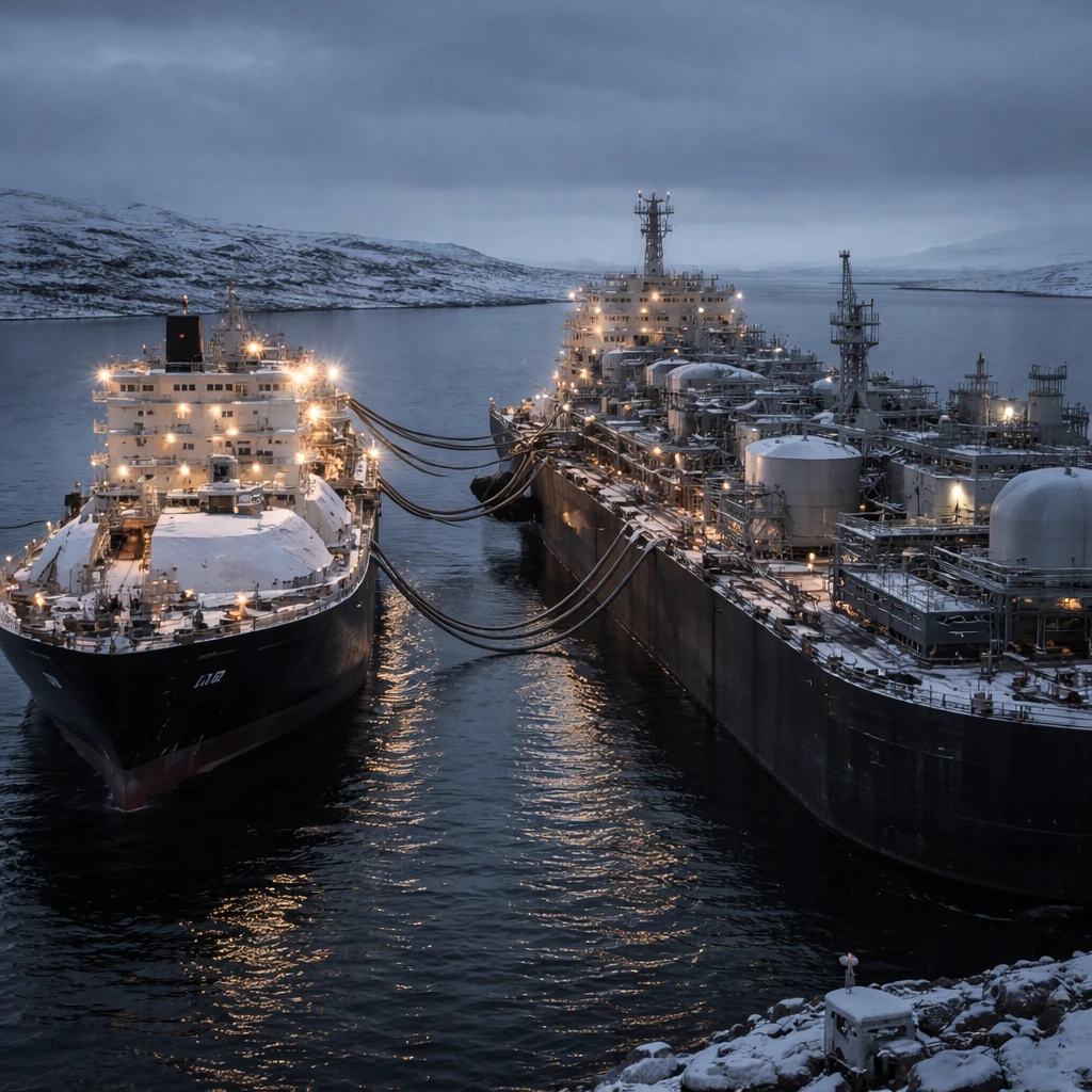 Aging LNG Carrier Flies Russian Flag and Appears to Load Fuel from Sanctioned Arctic Facility