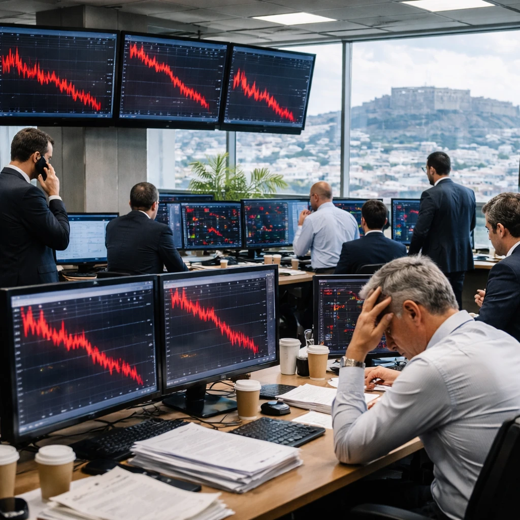 Athens stocks slide as Banking, Telecoms and Household names drag benchmark down 2.47%