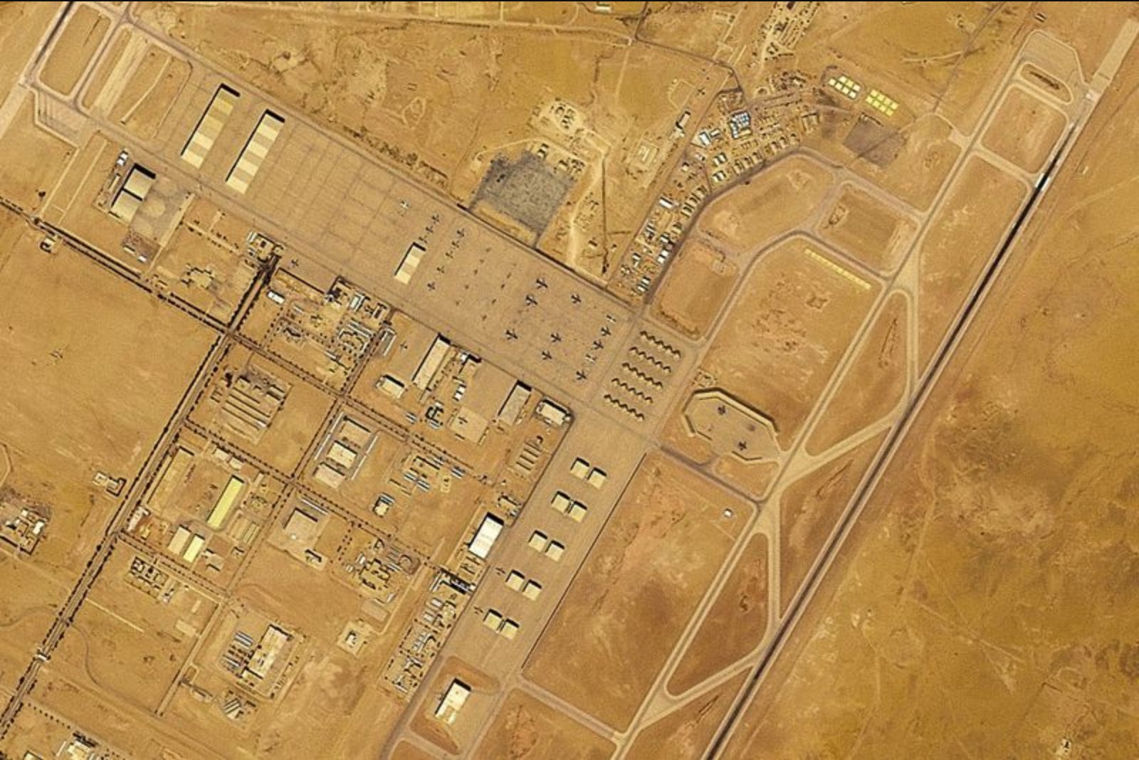 Satellite imagery shows surge in support aircraft at Prince Sultan Airbase amid US-Iran tensions